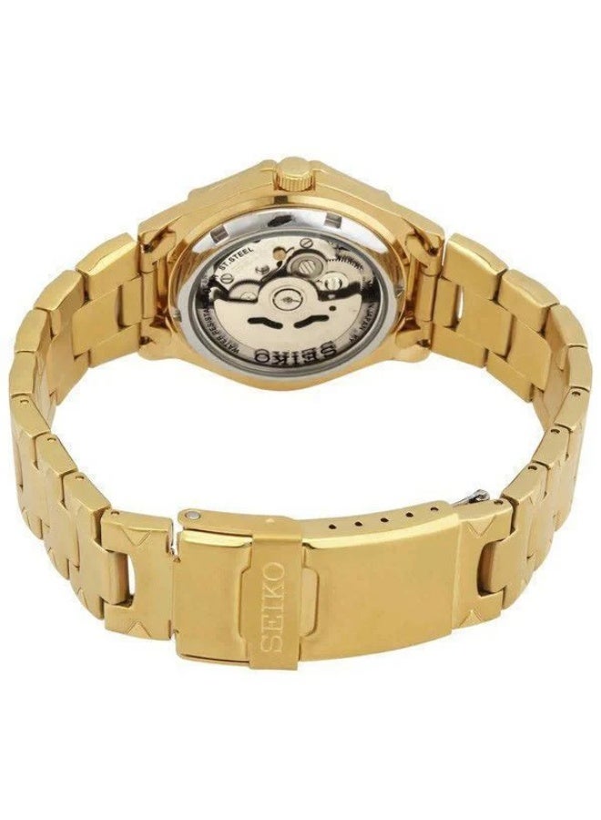 Seiko Men's Automatic 21 Jewels Watch Gold Tone, SNZ450J1 - Image 3